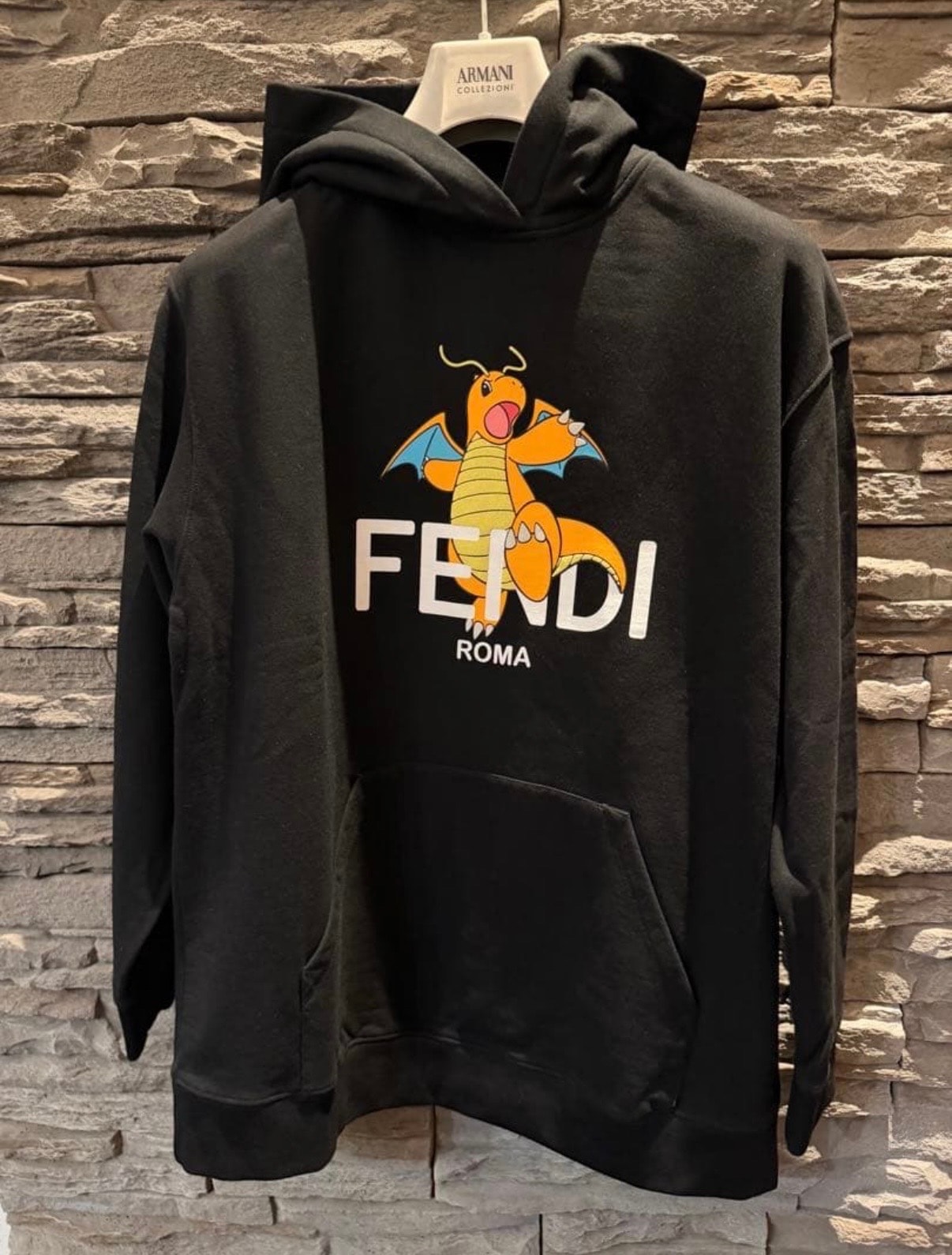 Pokemon x Fragment x FENDI Women's Dragonite Sweatshirt "Black"