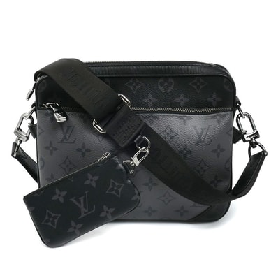 LOUIS VUITTON ルイ・ヴィトン トリオメッセンジャー ショルダーバッグ エクリプス M69443 TJ0271 メンズ【中古】