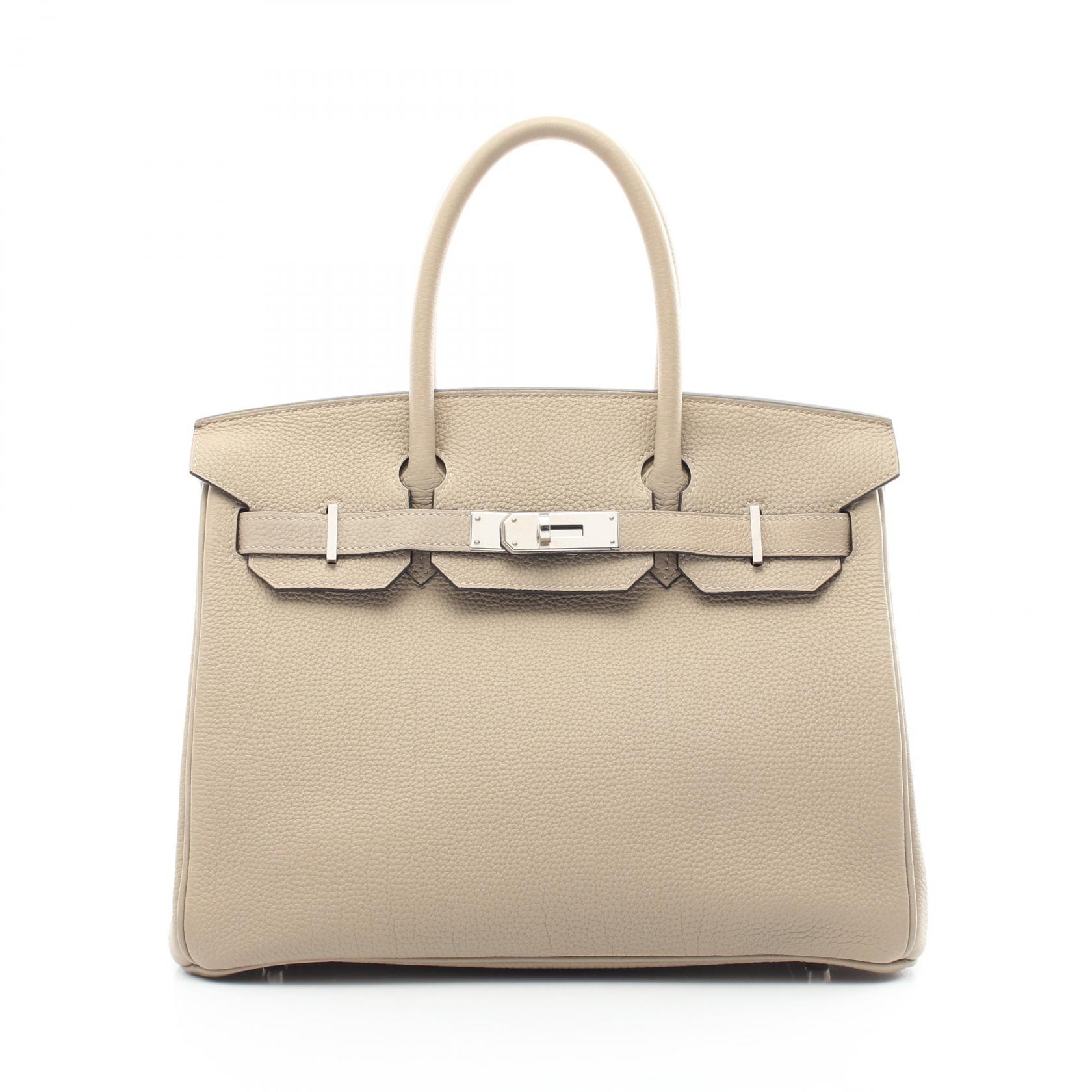 エルメス HERMES バーキン30 ハンドバッグ バッグ トゴ トゴ トゥルティエールグレー C刻印(2018年製造) レディース ベージュ系 【中古】