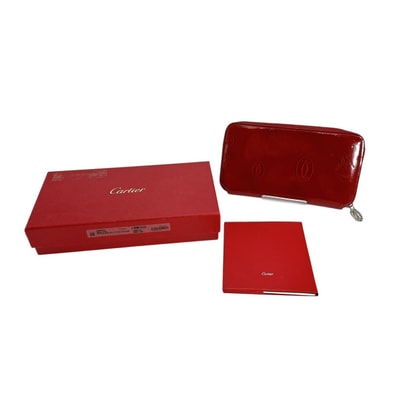 カルティエ CARTIER ラウンドファスナー長財布 CRL3000721 2Cモチーフ 長財布