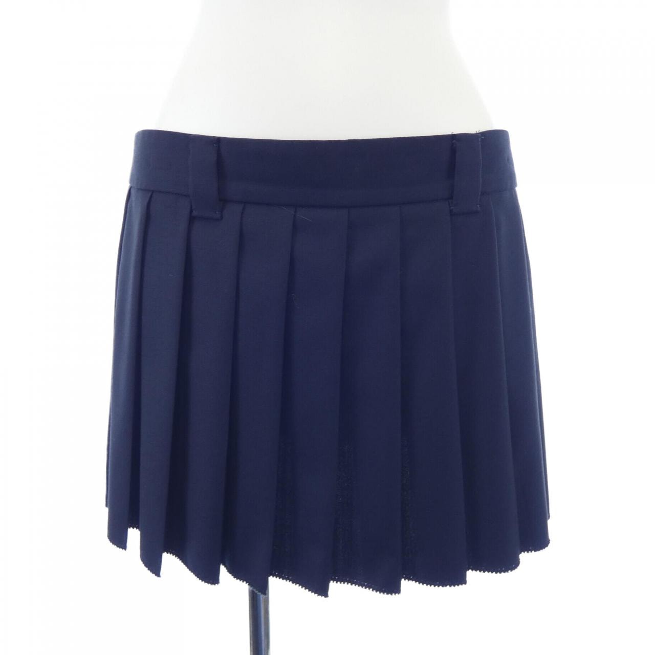 ミュウミュウ MIU MIU プリーツ バタヴィア ミニスカート MG2040 S232 11AD スカート