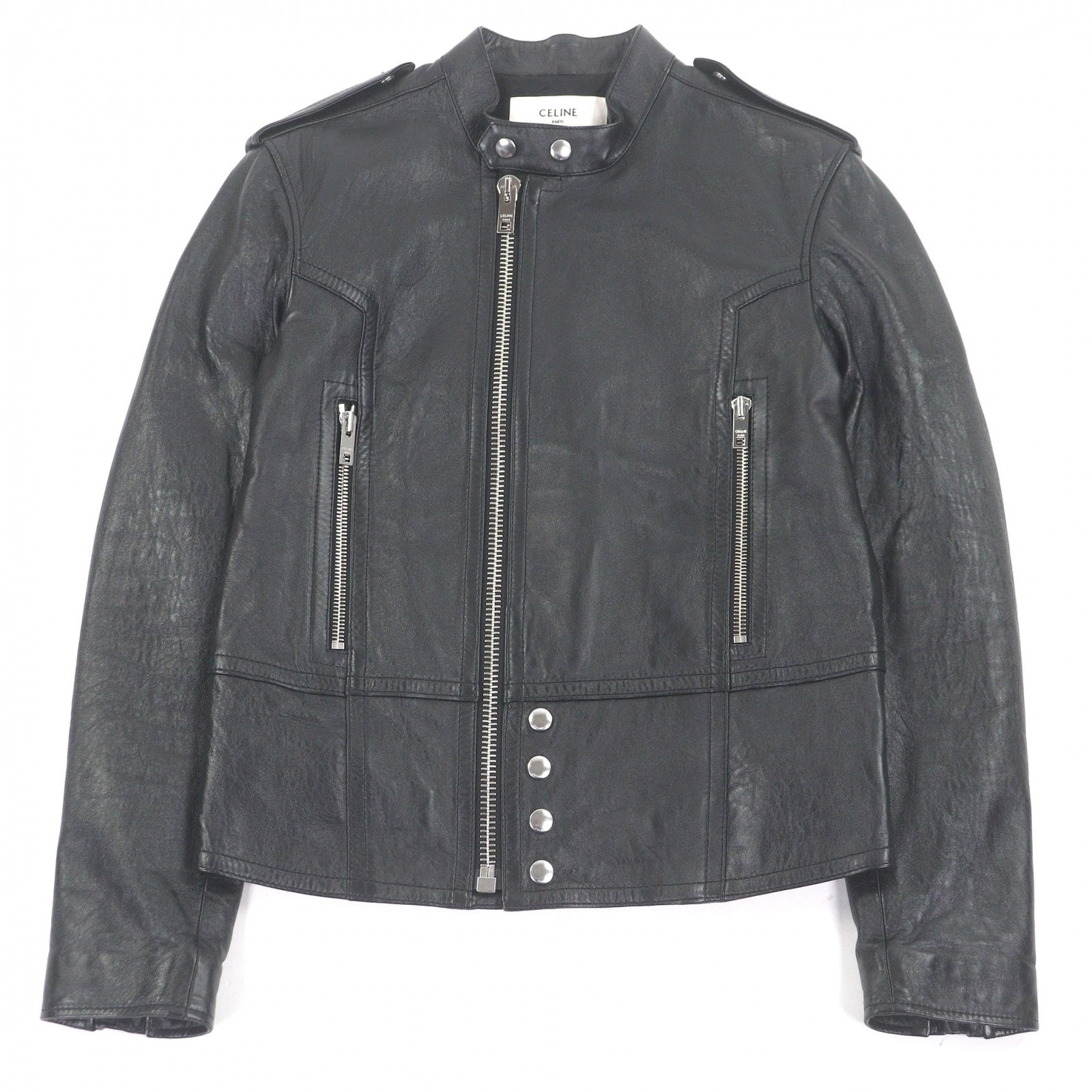 極美品 セリーヌ ジャケット ブラック メンズ 44 2EH95619V