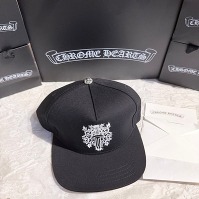 Chrome Hearts Baseball Denim Cap Dogger "Black/White"