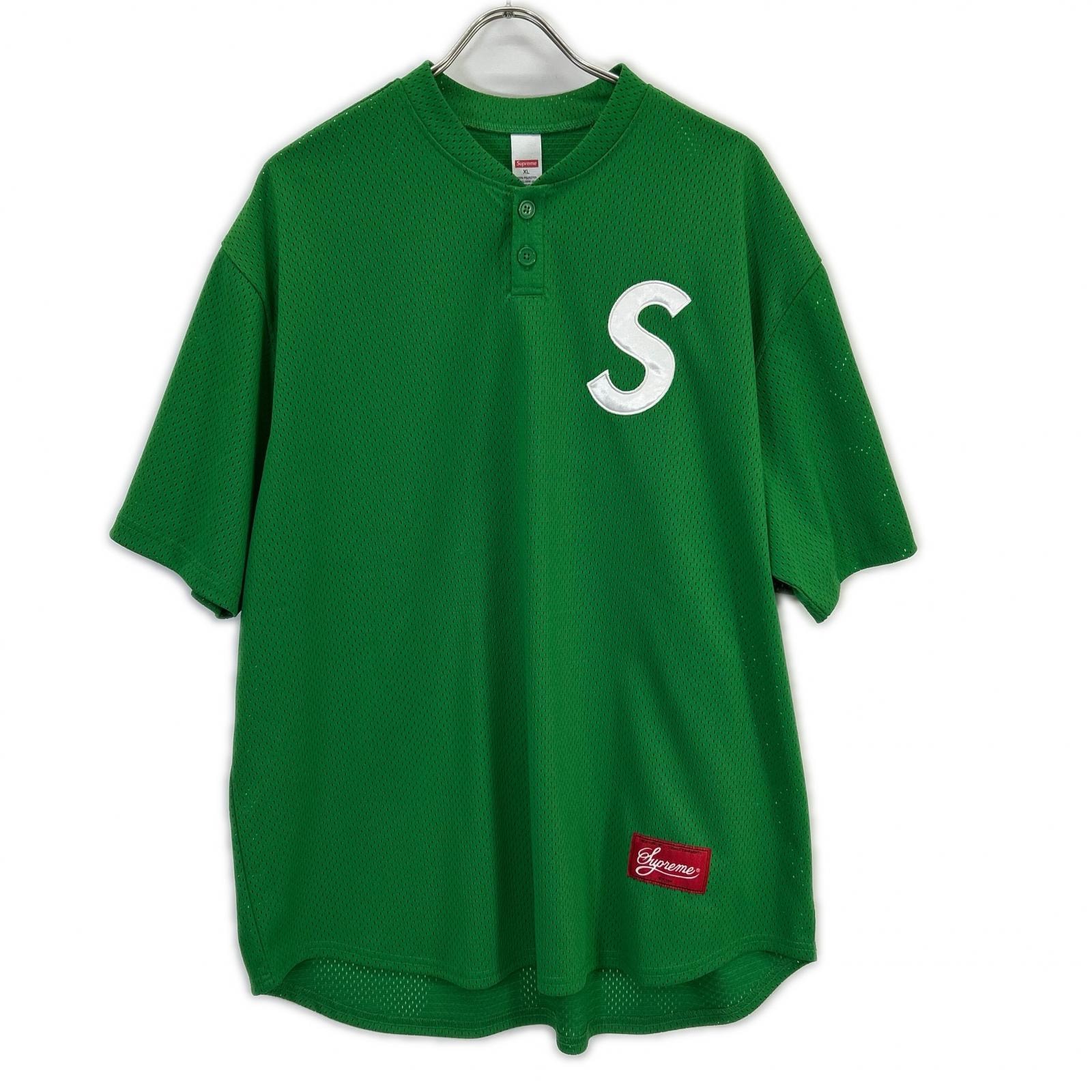 シュプリーム 25SS グリーン S Logo Baseball Henley XL