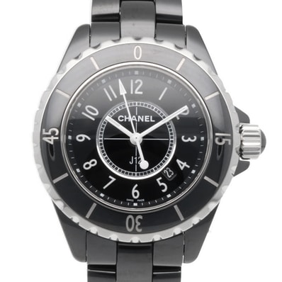 シャネル J12 腕時計 時計 ステンレススチール H0682 クオーツ 磨き直し済 レディース 1年保証 CHANEL 中古