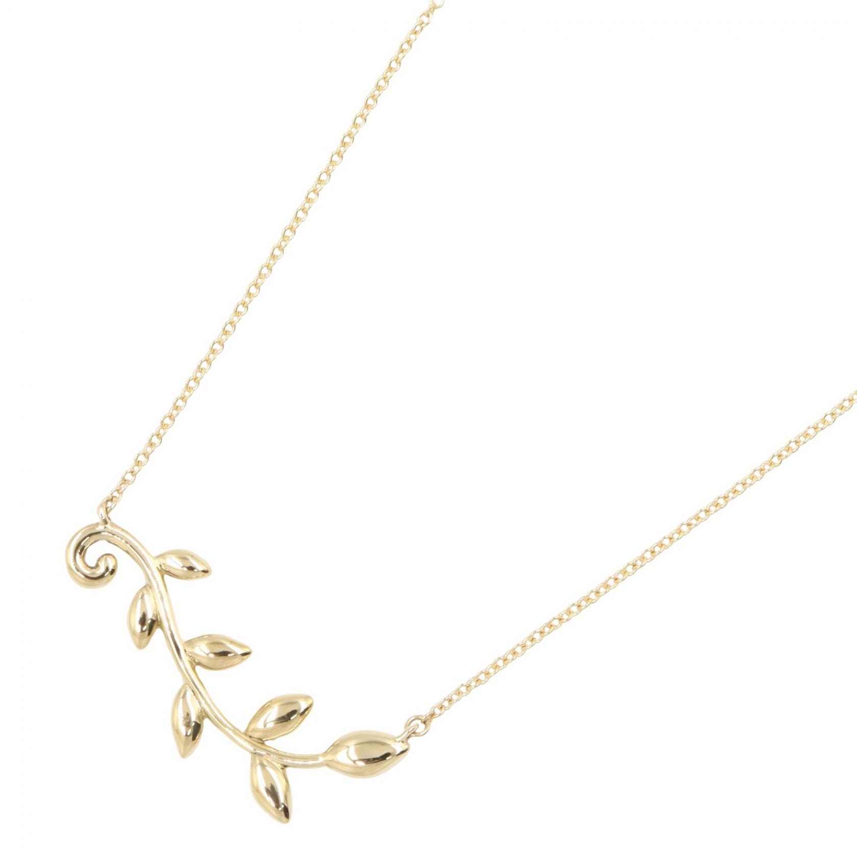 ティファニー TIFFANY&CO オリーブリーフヴァイン ネックレス ネックレス ジュエリー K18(イエローゴールド) レディース ゴールド系 【中古】