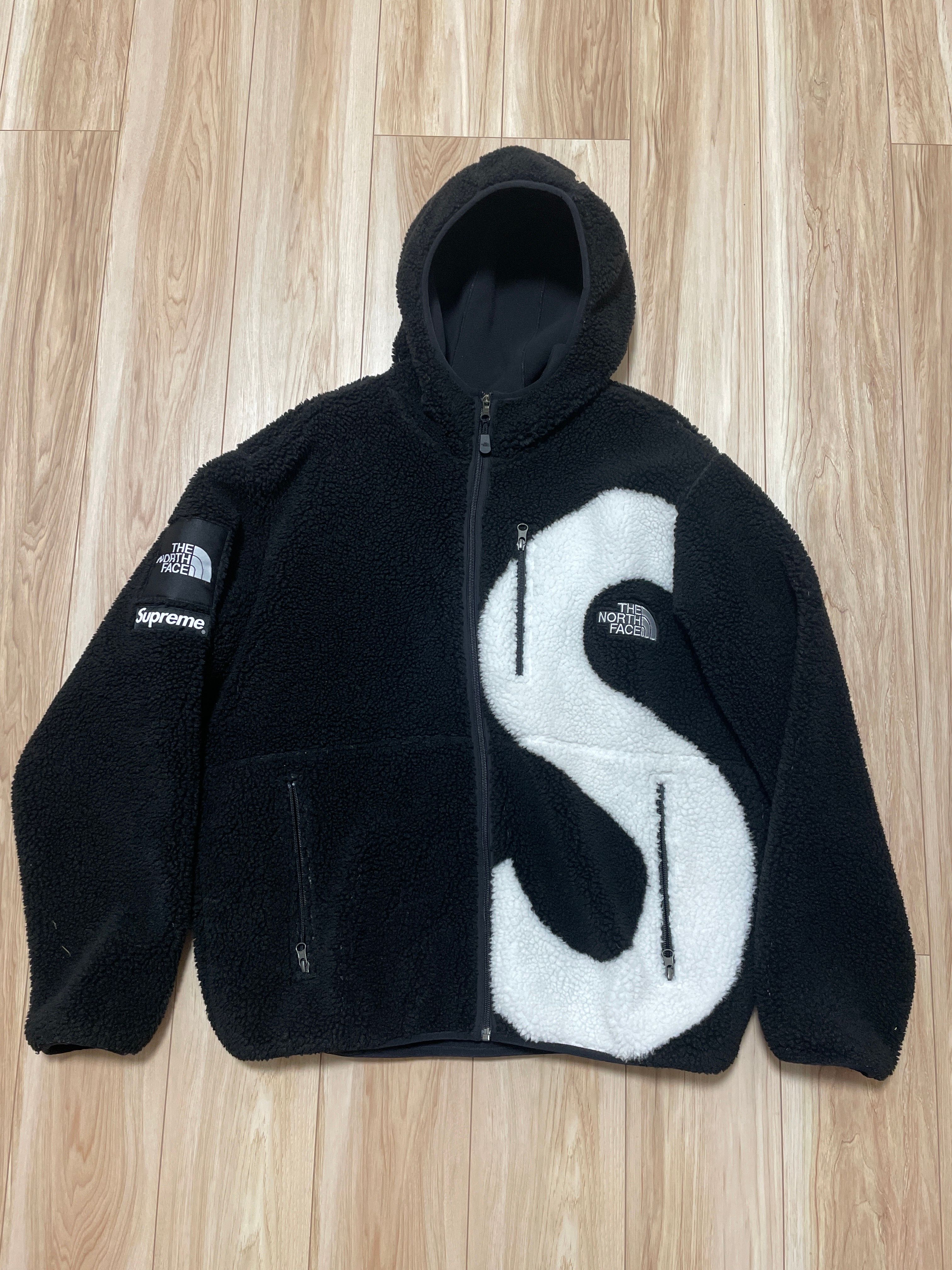 Supreme x The North Face S Logo Hooded Fleece Jacket "Black"