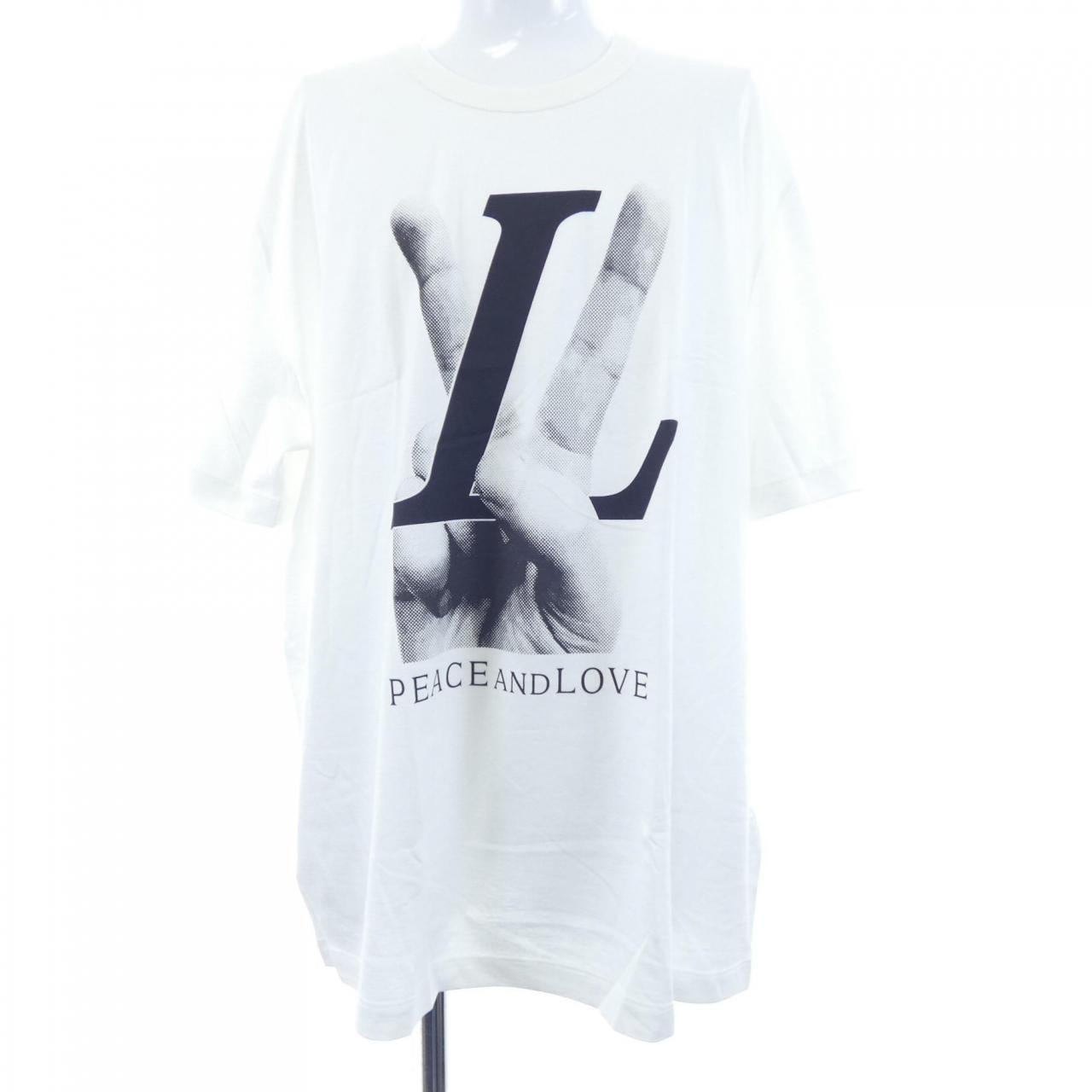 ルイヴィトン LOUIS VUITTON PEACE AND LOVE HFY79WFMB Tシャツ