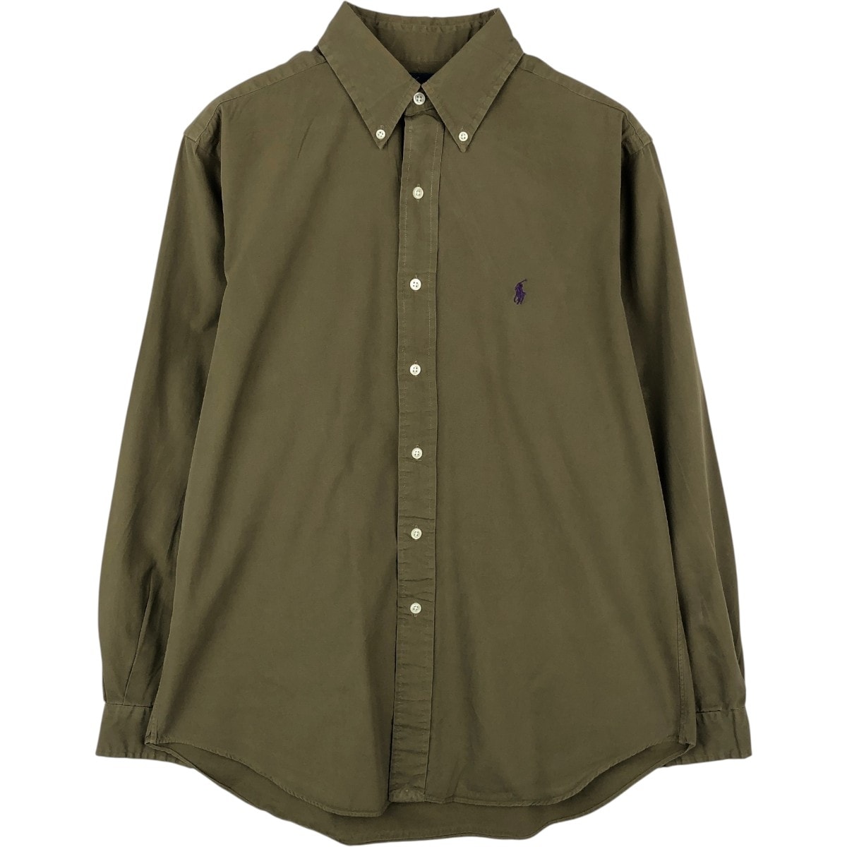 古着 ラルフローレン Ralph Lauren CLASSIC FIT クラシックフィット 長袖 ボタンダウンシャツ メンズM相当/eaa669000