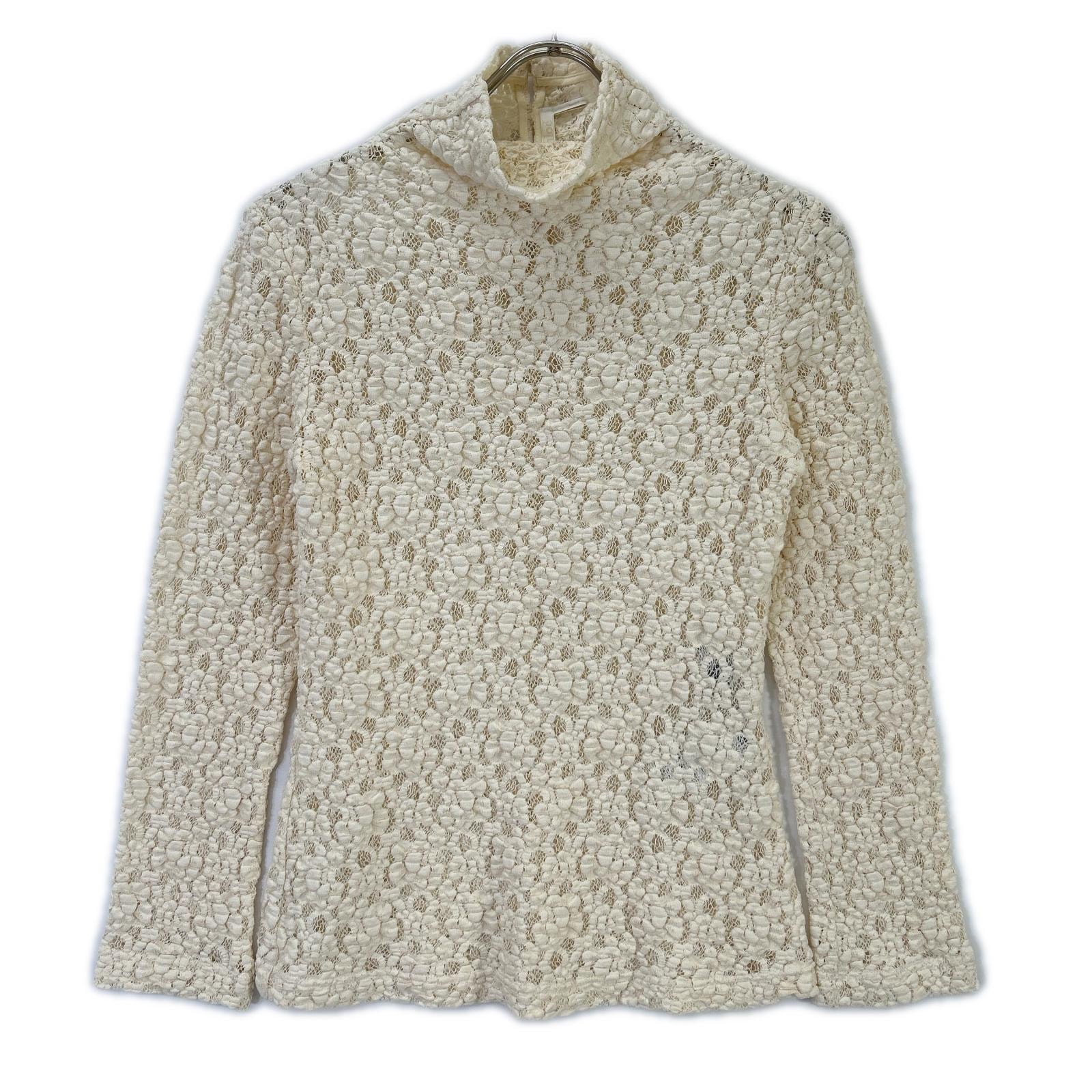 クロエ 【国内正規/24SS】HT0541011538 レース ハイネック ストレッチ トップス 38