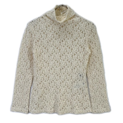 クロエ 【国内正規/24SS】HT0541011538 レース ハイネック ストレッチ トップス 38
