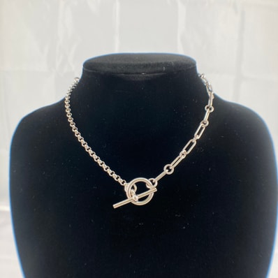 HERMES(エルメス) シェーヌダンクル ネックレス パンク AG925 ST シルバー