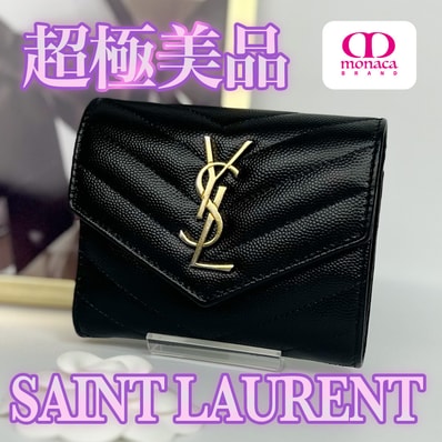 Saint Laurent Women's 'Envelop’ Wallet "Black"