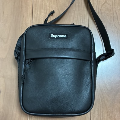 Supreme Leather Shoulder Bag "Black" (24FW)