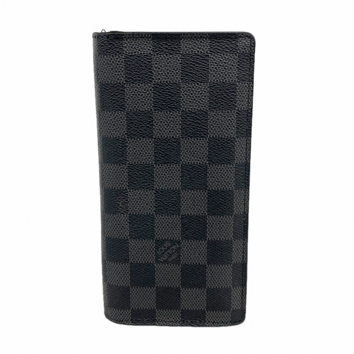 【6dc2973】ルイヴィトン 長財布 ダミエ・グラフィット ポルトフォイユブラザ N62665 ブラック【中古】メンズ