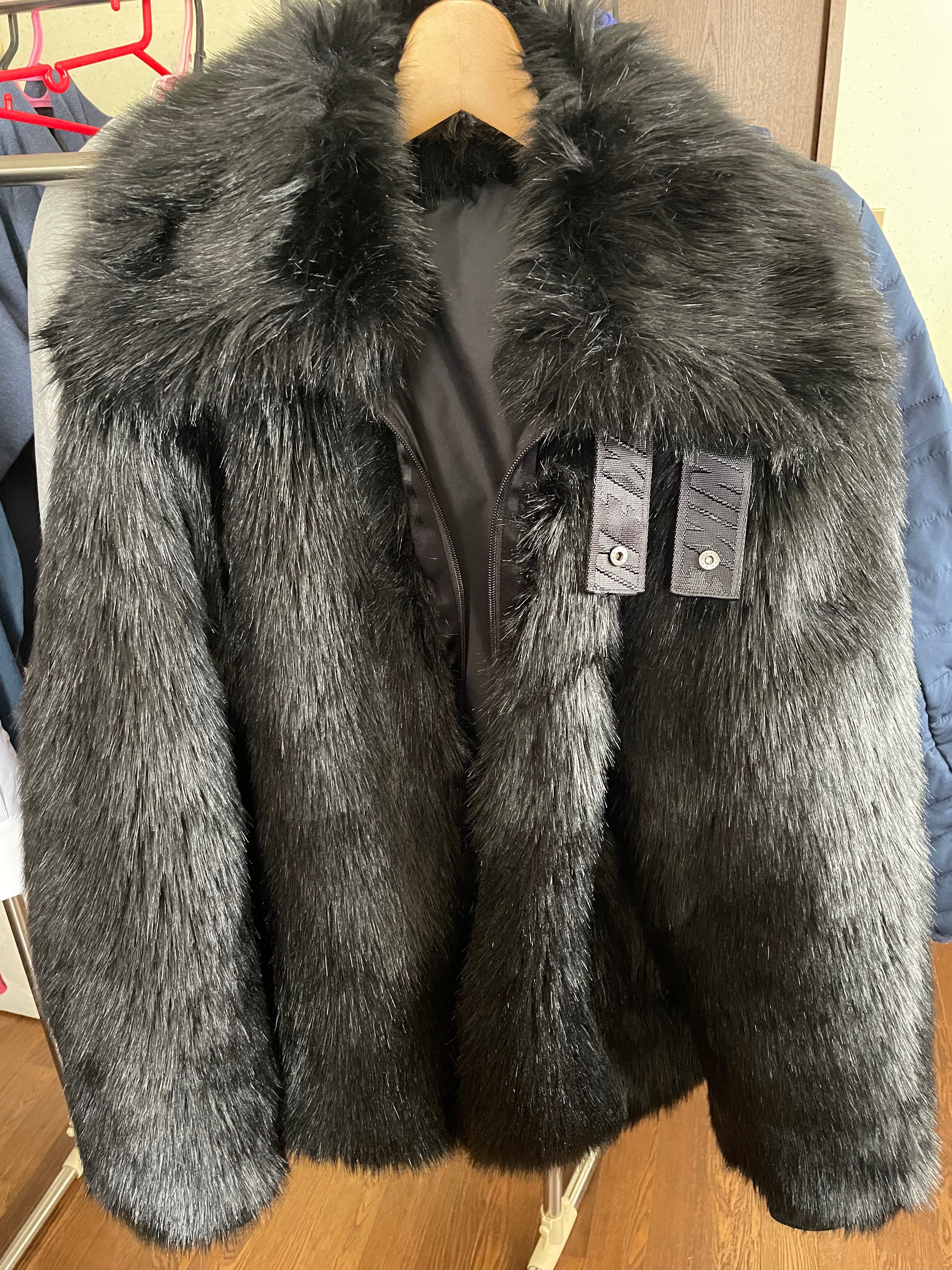 Nike x Ambush Women's Reversible Faux Fur Coat "Black"