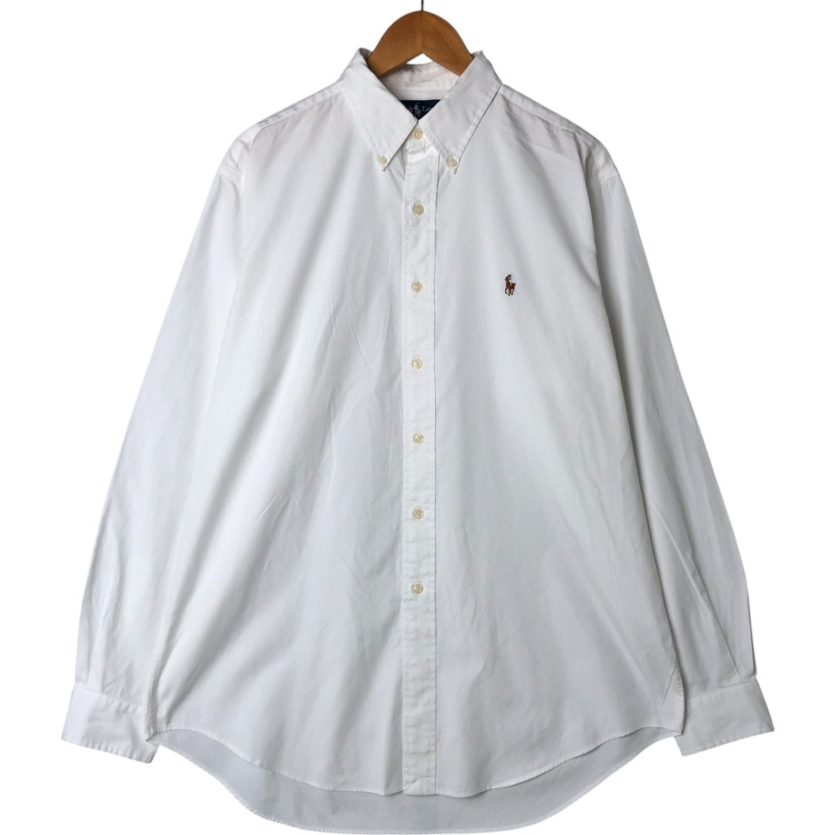 古着 ラルフローレン Ralph Lauren YARMOUTH 長袖 ボタンダウンシャツ メンズL相当/eaa542645