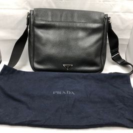 PRADA Leather Shoulder Bag "Black"