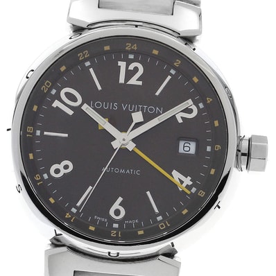 ルイ・ヴィトン タンブール GMT デイト Q1131 メンズ 【中古】