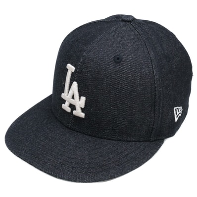 ニューエラ 【新品同様】xLos Angeles Dodgers デニムキャップ/ 7 1/8
