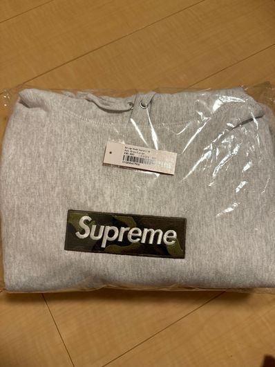 Supreme Box Logo Hooded Sweatshirt "Ash Grey" (23FW)