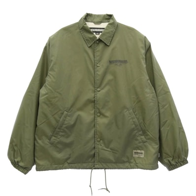 NEIGHBORHOOD ネイバーフッド ジャケット 24SS 241TSNH-JKM01 WINDBREAKER JACKET-1 ウィンドブレーカー コーチ ジャケット カーキ系 M【中古】