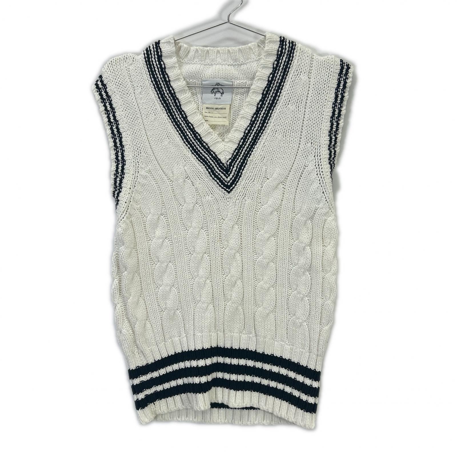AURALEE Flat Yarn Rib Knit Vest 