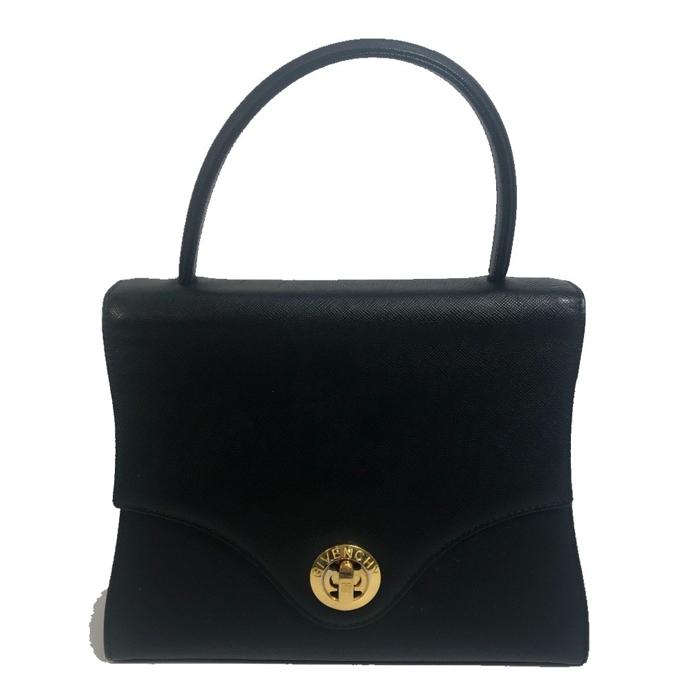 ジバンシィ GIVENCHY ヴィンテージ ショルダーバッグ カバン 2WAY ハンドバッグ レザー ブラック