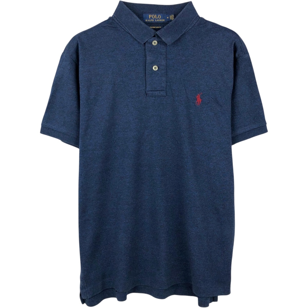古着 ラルフローレン Ralph Lauren POLO RALPH LAUREN CUSTOM SLIM FIT 半袖 ポロシャツ メンズM相当/eaa657650