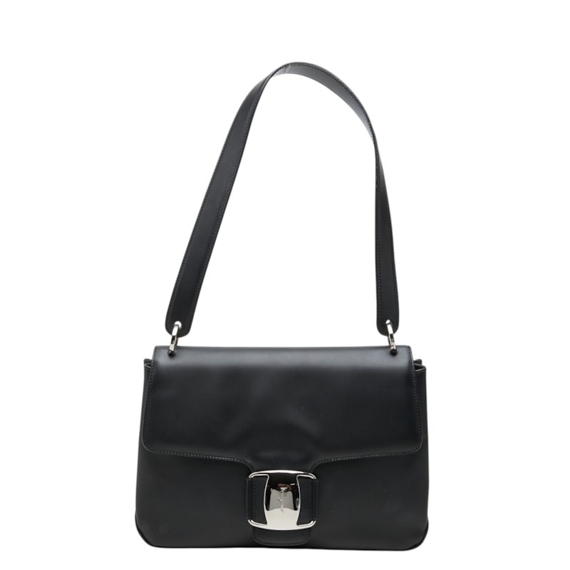 サルヴァトーレフェラガモ ショルダーバッグ ワンショルダー BZ-21 7171 ブラック レザー レディース Salvatore Ferragamo 中古