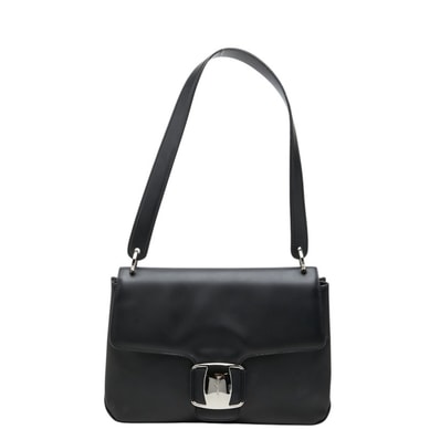 サルヴァトーレフェラガモ ショルダーバッグ ワンショルダー BZ-21 7171 ブラック レザー レディース Salvatore Ferragamo 中古
