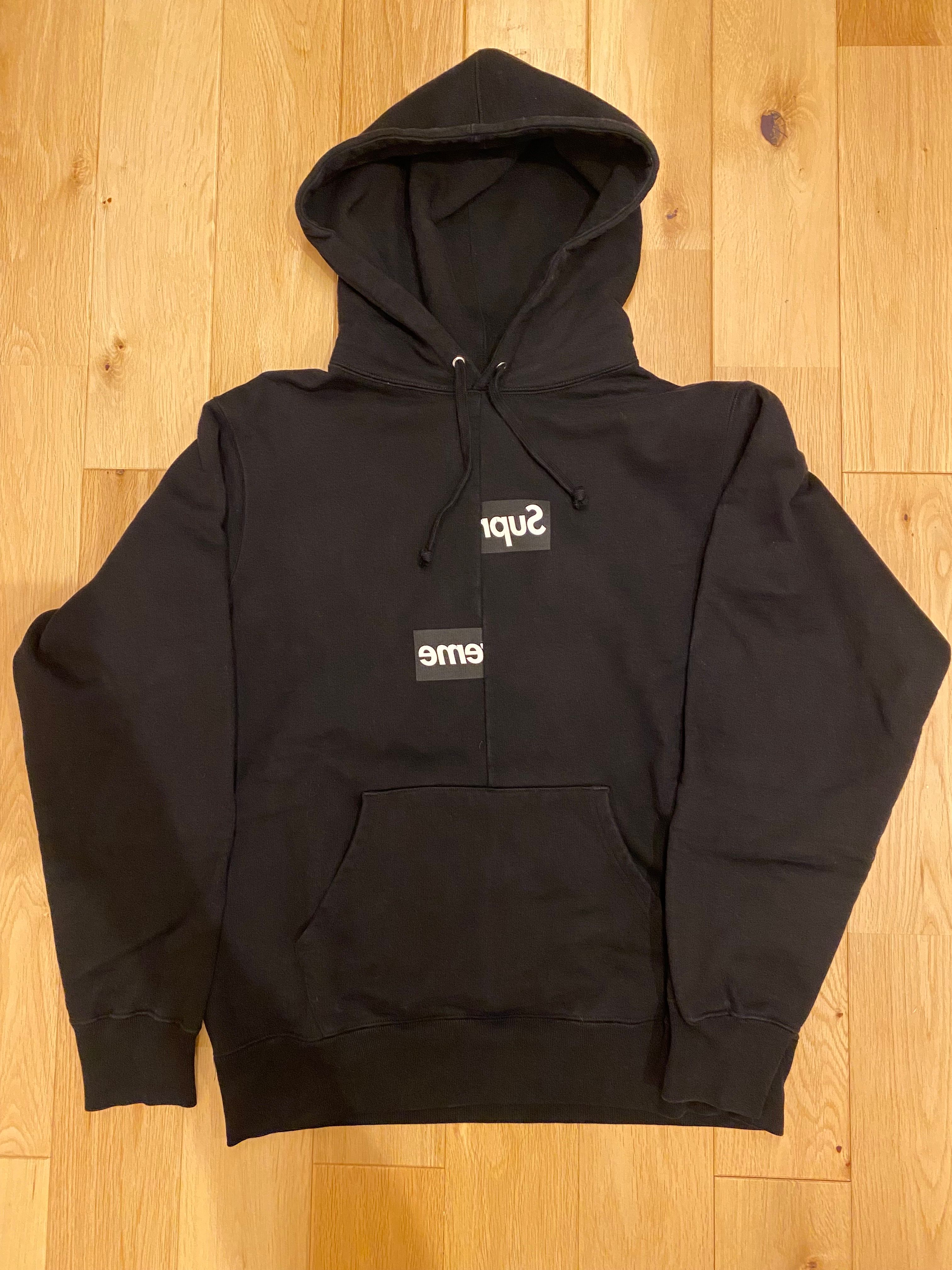 Supreme / Comme des Garçons SHIRT® Split Box Logo Hooded Sweatshirt "Black"