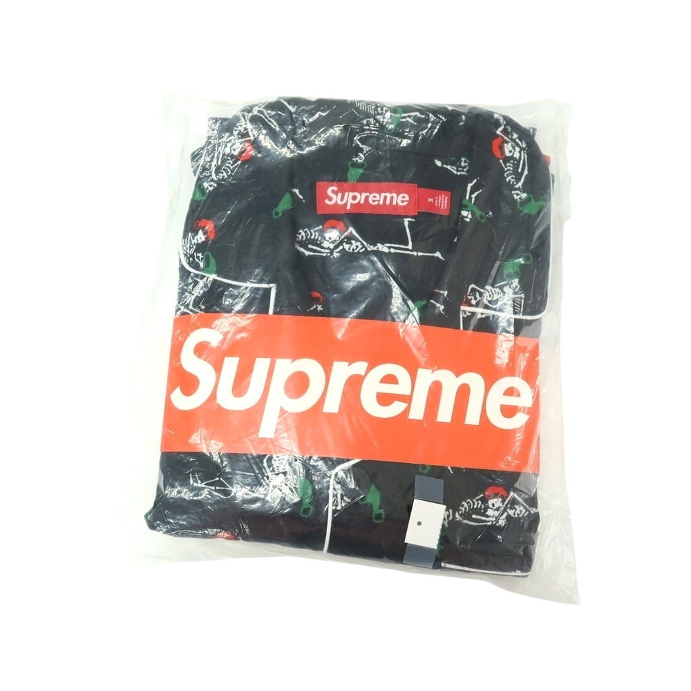 【中古】【未使用】シュプリーム Supreme 2025年秋冬 Hanes Holiday Pajama Set パジャマ セットアップ ブラック【サイズM】【メンズ】