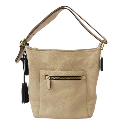 COACH コーチ その他バッグ 20202 タッセル 2way レザー バッグ ベージュ系【中古】