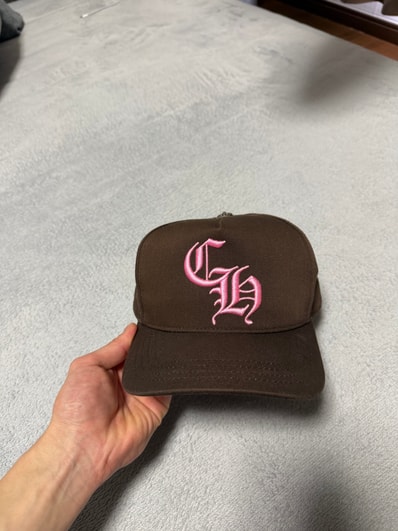 Chrome Hearts Baseball Cap 5 Panel CH "Brown/Pink"