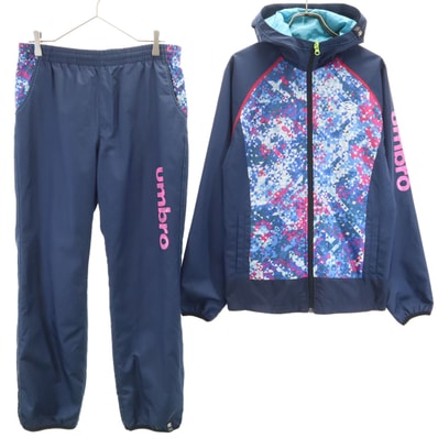 umbro アンブロ トレーニング ウインドブレーカー 上下セットアップ L/M ネイビー 裏メッシュ