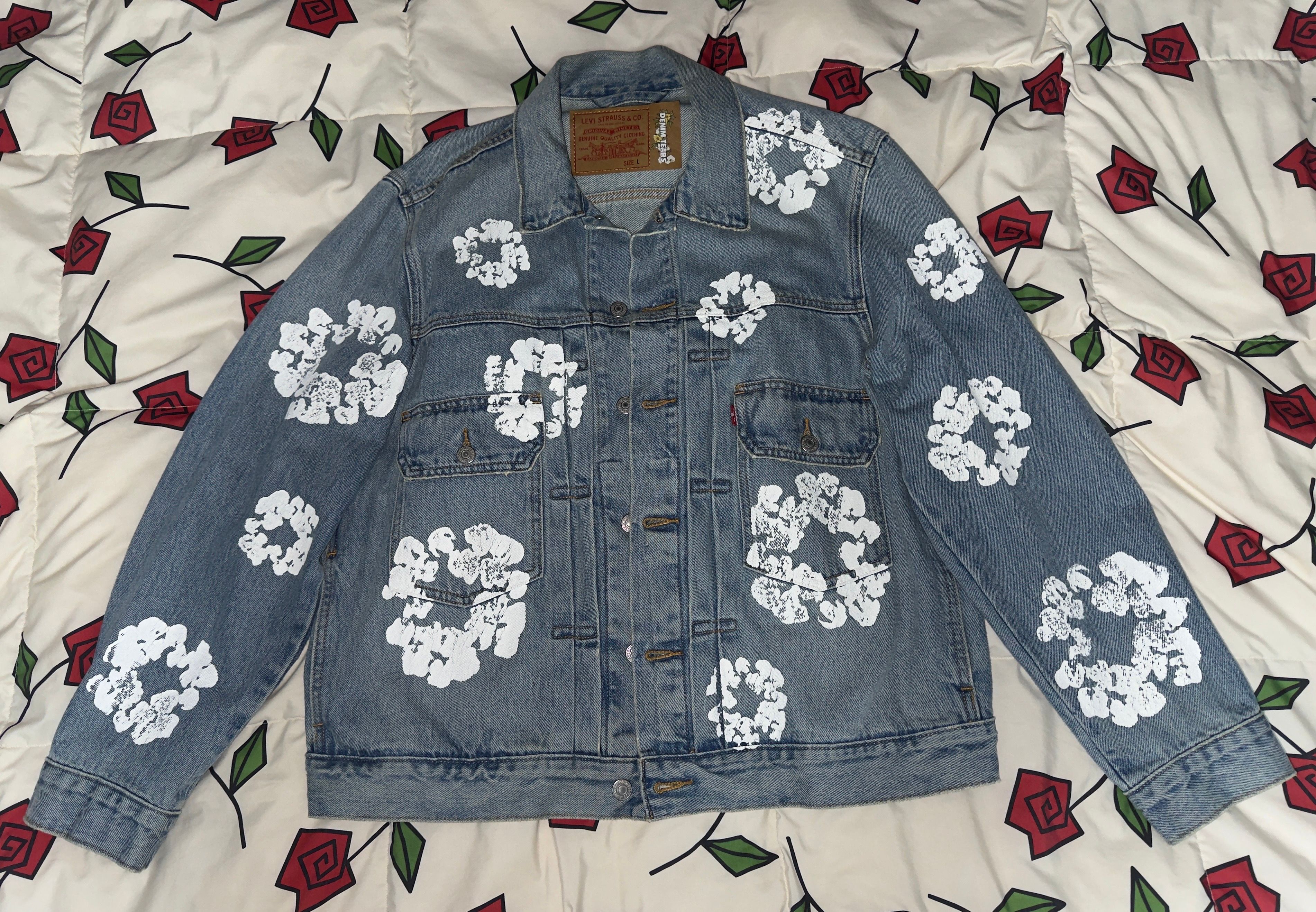 LEVI'S x Denim Tears Type-2 All Over Wreath "Light Wash"