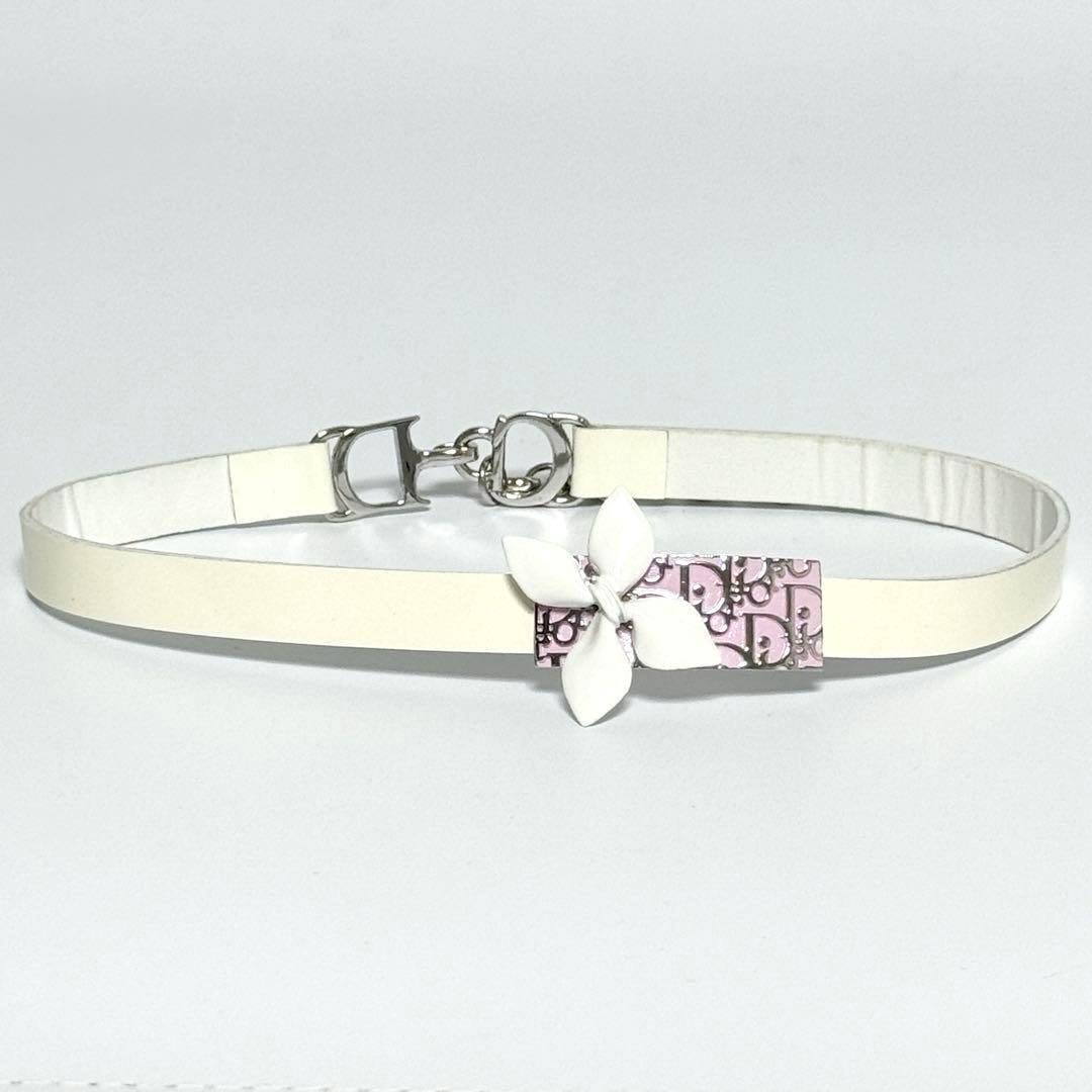 【希少】ディオール レディース チョーカー ネックレス トロッター フラワー