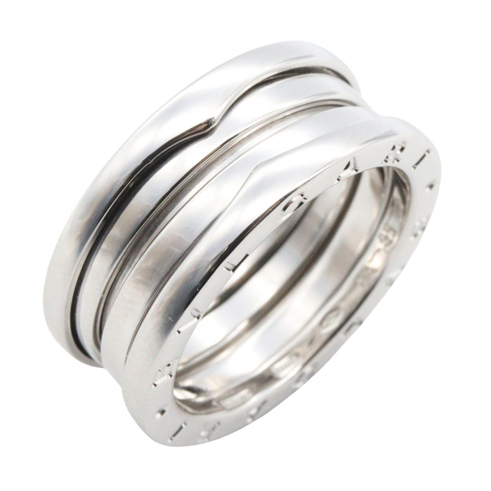 ブルガリ BVLGARI B-zero1 ビーゼロワン リング 3バンド リング・指輪 ジュエリー K18WG(ホワイトゴールド) メンズ レディース シルバー系 【中古】