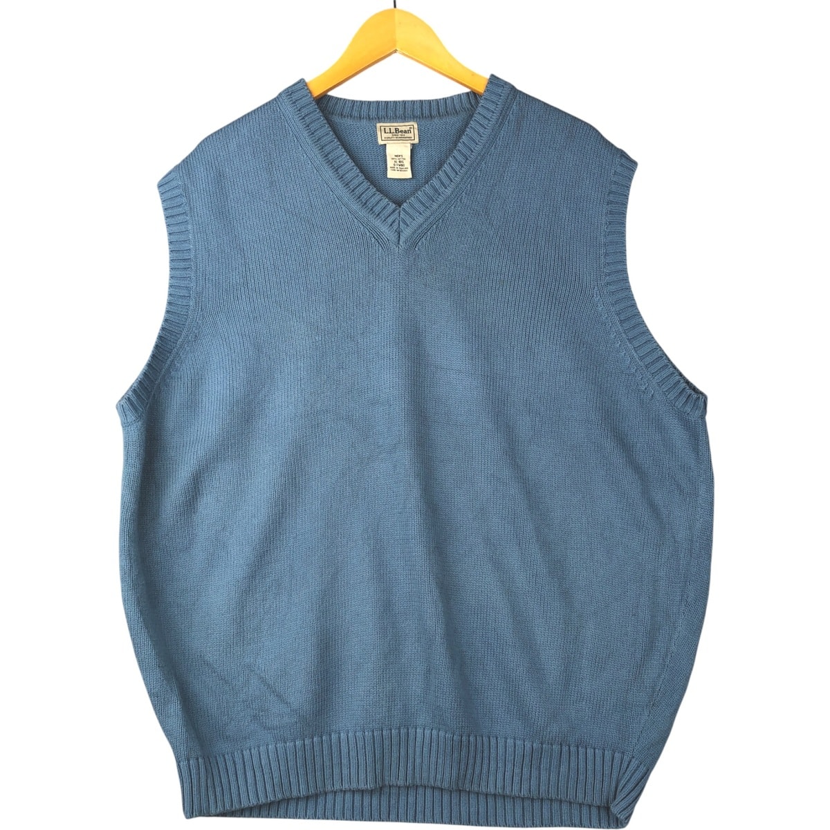古着 90~00年代 エルエルビーン L.L.Bean Vネック コットンニットベスト メンズXL相当/eaa591611