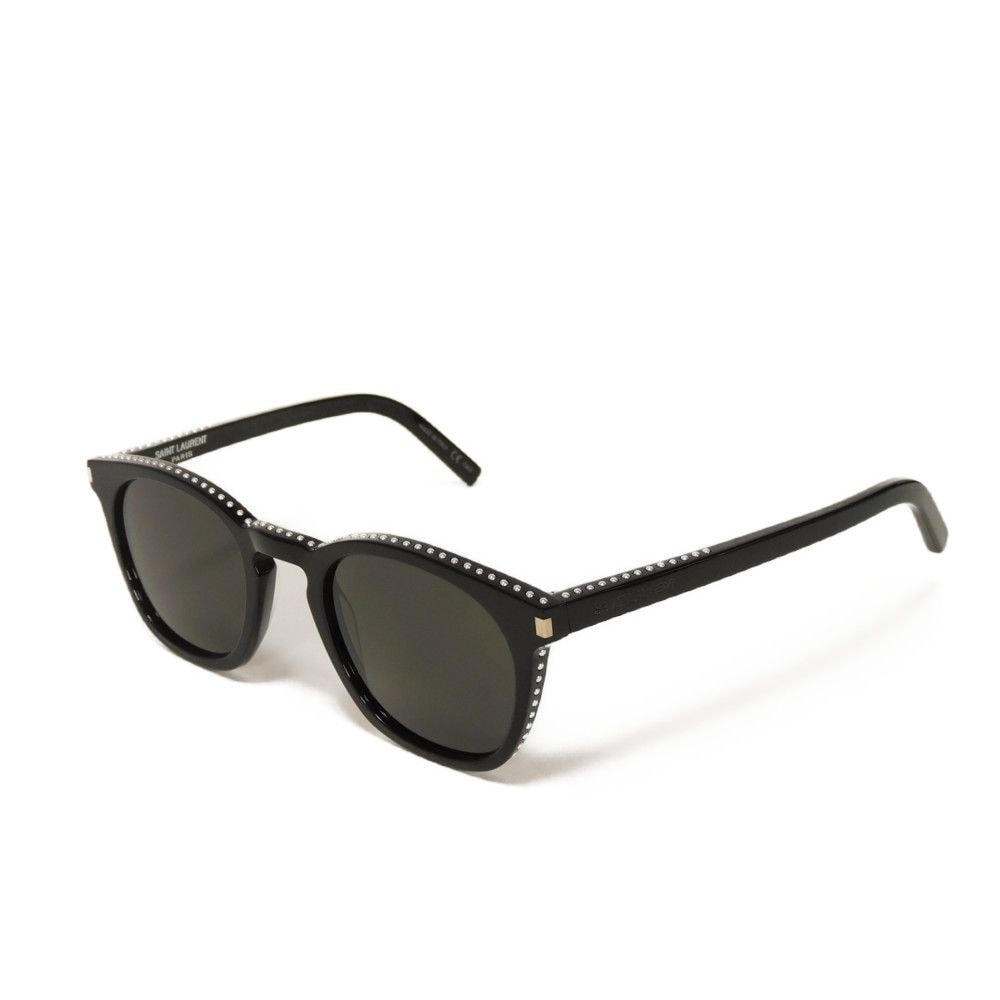 SAINT LAURENT PARIS スタッズ ウェリントン サングラス ロゴ