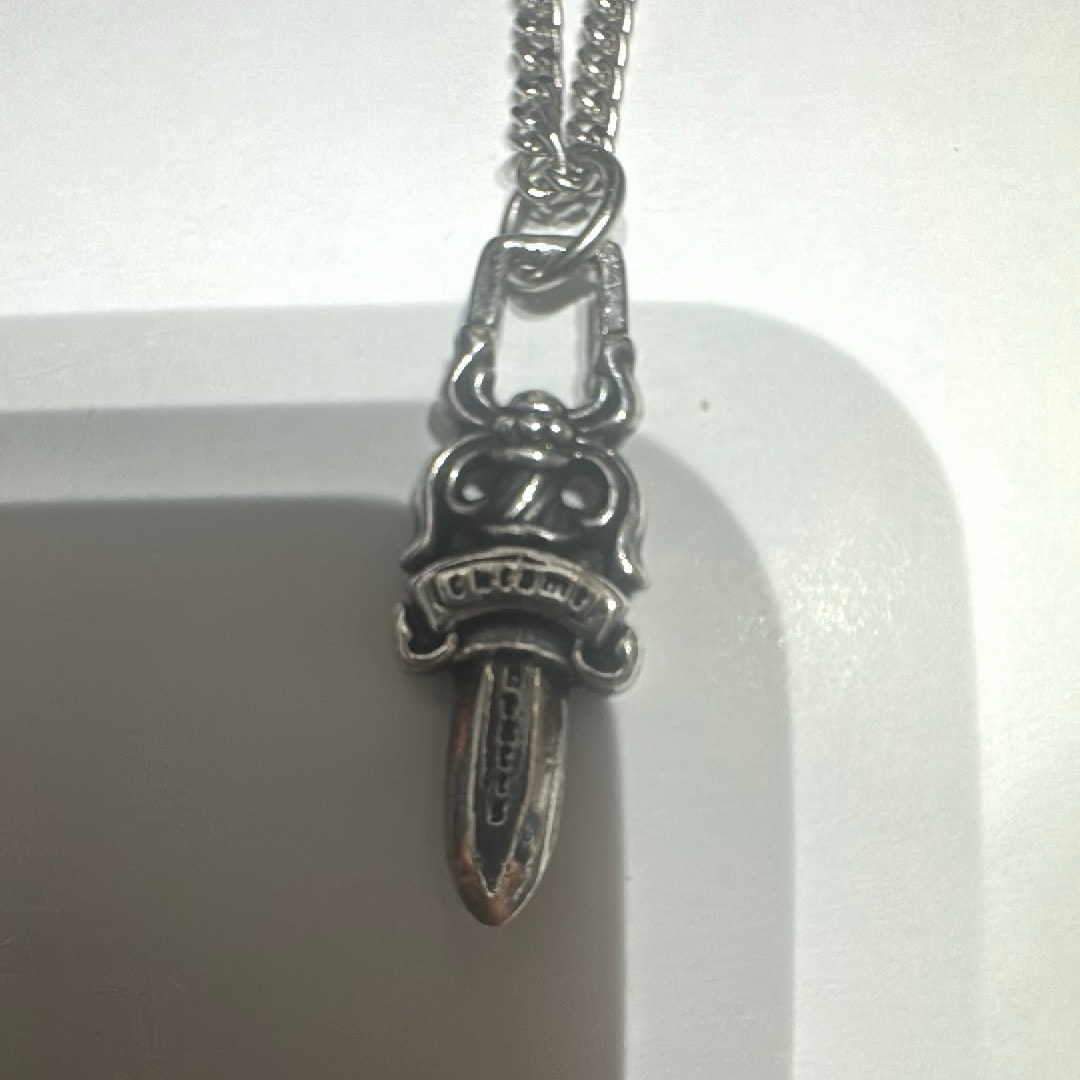 Chrome Hearts #5 Dagger Charm Zip 1 "Silver"