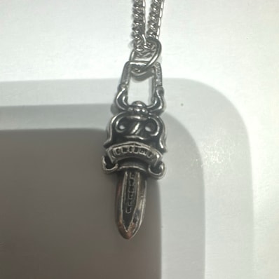 Chrome Hearts #5 Dagger Charm Zip 1 "Silver"