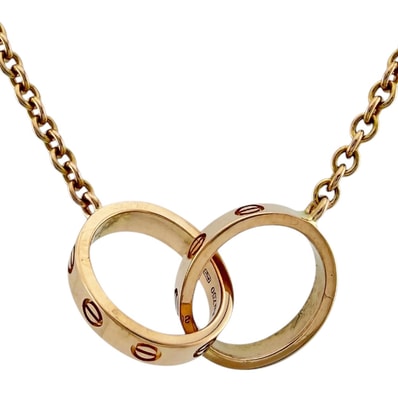 カルティエ ベビーラブ ネックレス 18金 K18ピンクゴールド レディース CARTIER 中古