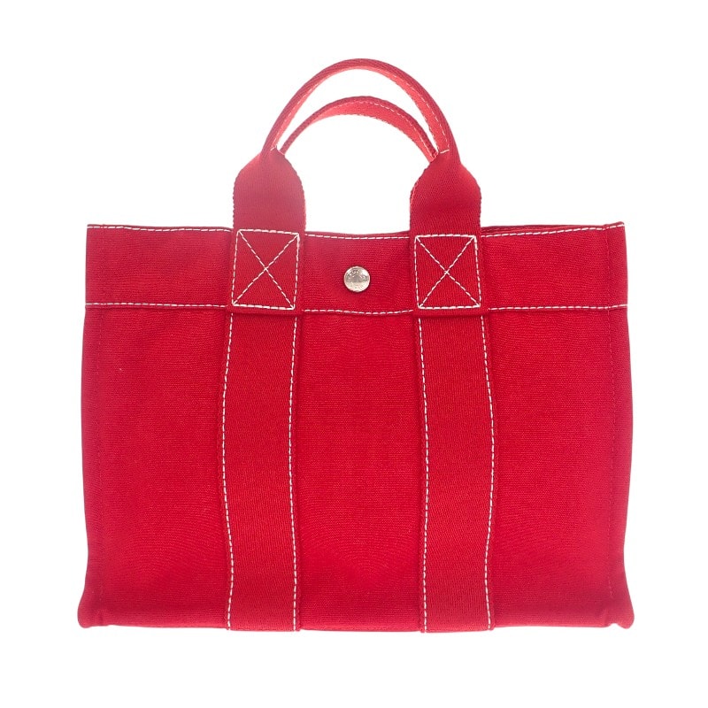 エルメス ドーヴィルPM ハンドバッグ キャンバス【中古】【ABランク】