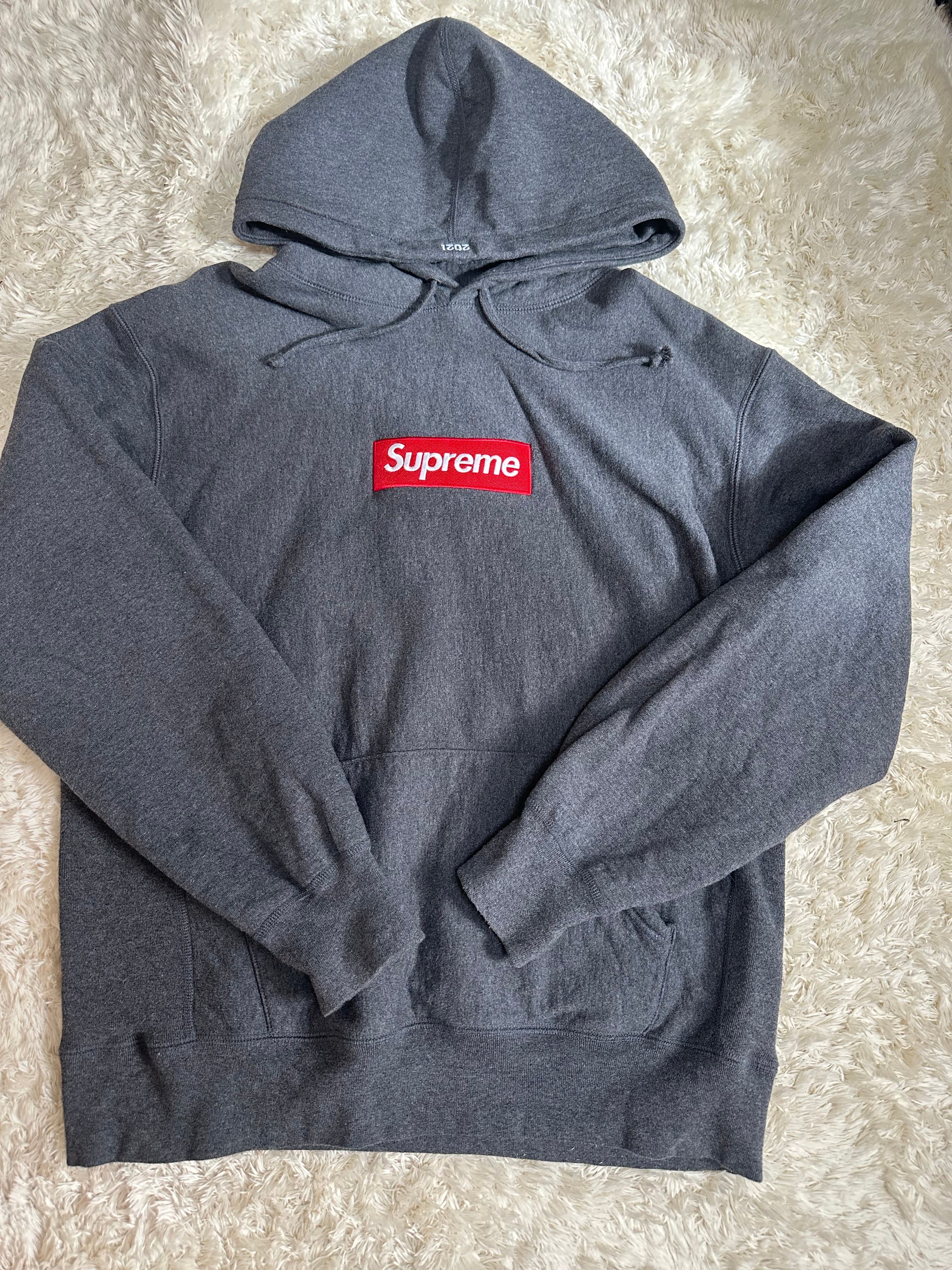 Supreme Box Logo Hooded Sweatshirt "Charcoal" (21FW)