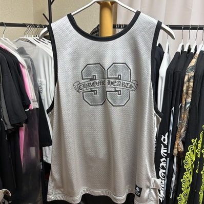 Chrome Hearts Reversible Mesh Warm Up Jersey Tank Top "Black"