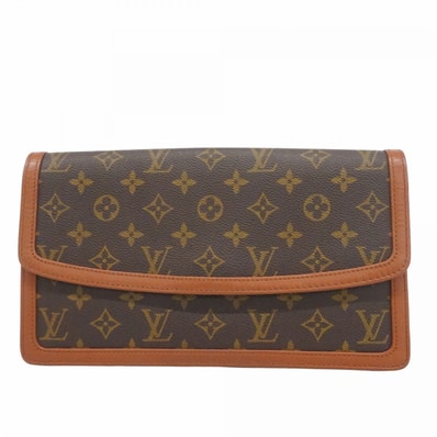 【6dc3321-k】ルイヴィトン クラッチバッグ モノグラム ポシェットダムGM M51810 ブラウン【中古】メンズ レディース ユニセックス