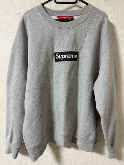 Supreme Box Logo Crewneck "Heather Grey" (22FW)