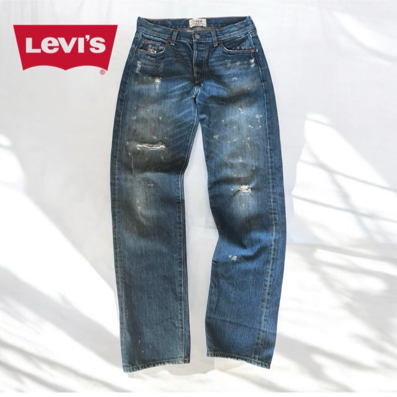 Levi’s リーバイス 501 1966復刻 ダメージ ペイント W29L32